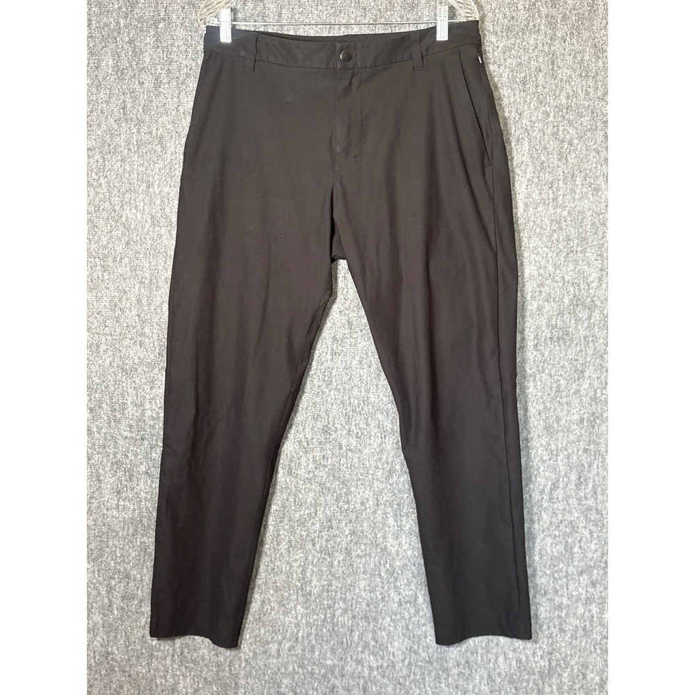 Lululemon Commission Slim-Fit‎ Pant 30 Warpstreme Blk Mens 33 LM5AEYS